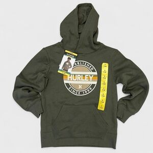 NWT Boys Hurley Olive Hoodie